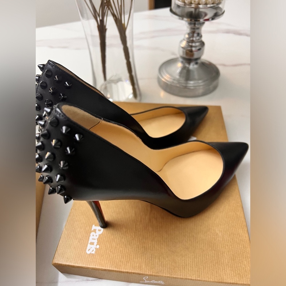 CHRISTIAN LOUBOUTIN Zappa 100 kid/patent heels